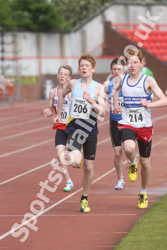 206 Thomas Goulding and 214 Liam Emmett (South Shields), 2011 North East Champs, Gateshead